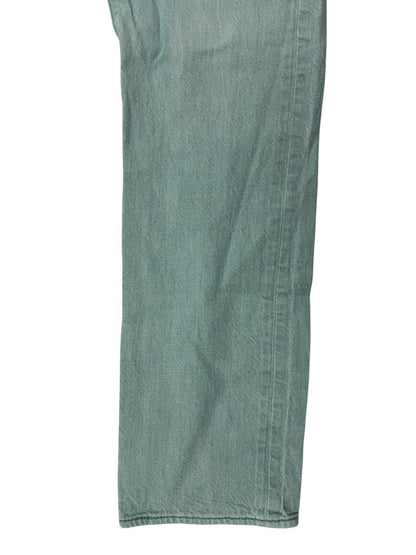 Levi's 501 Green White Oak Cone Denim Straight Leg Jeans 32W 31L