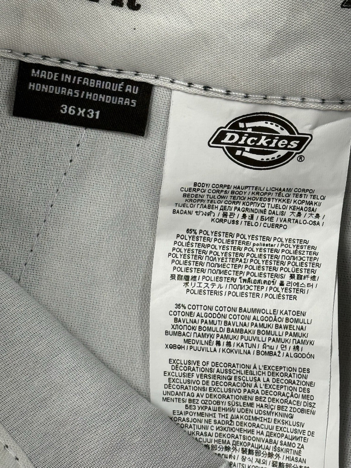 Dickies 874 Original Fit Blue Chino Trousers 36W 31L