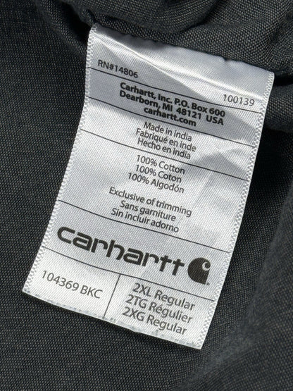 Carhartt Original Fit Black Chambray Short Sleeve Shirt 2XL