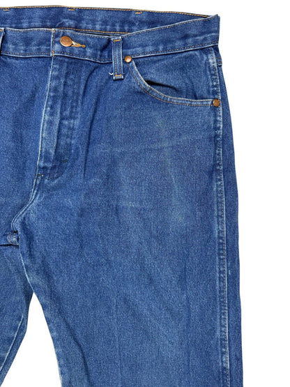 Wrangler 13MWZPW Blue Original Cowboy Cut Denim Jeans 34W 30L