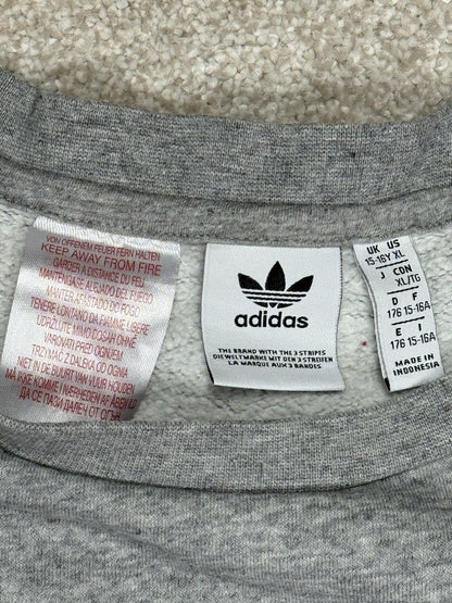 Adidas Grey Trefoil Jumper Youth XL (age 15/16)
