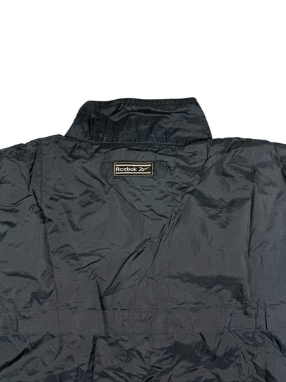 Reebok Retro Blue Nylon Zip Y2K Track Jacket Windbreaker Large