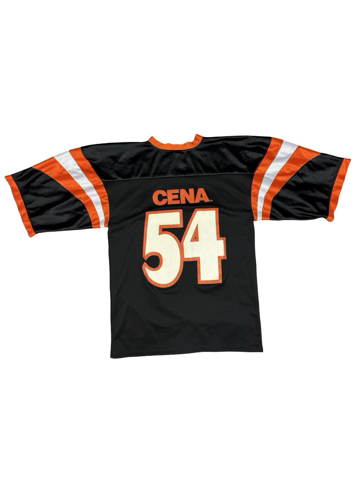 John Cena Black WrestleMania 24 Beware of Dog Football Top Large
