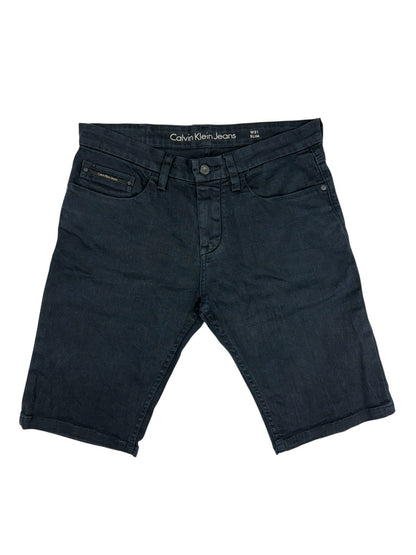 Calvin Klein Blue Denim Slim Fit Shorts 31W