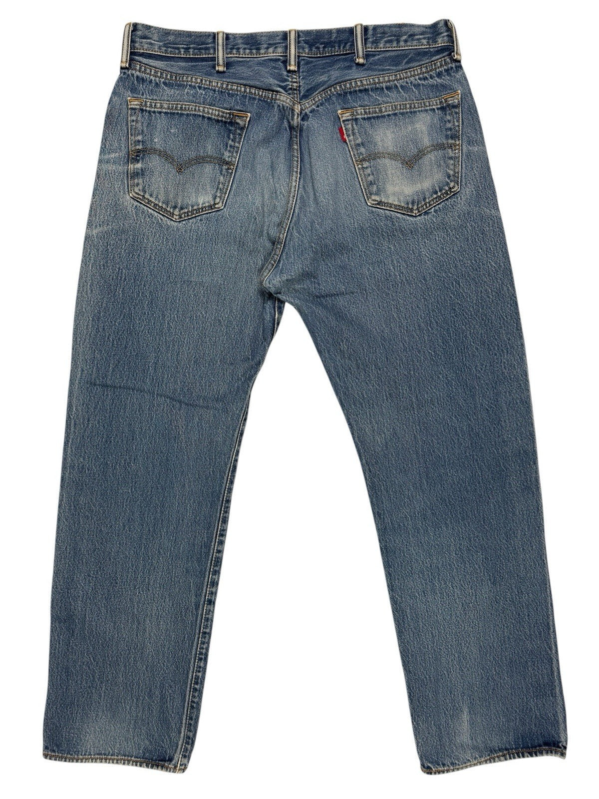 Levis Mid Blue Straight Leg Denim Jeans 38W 30L