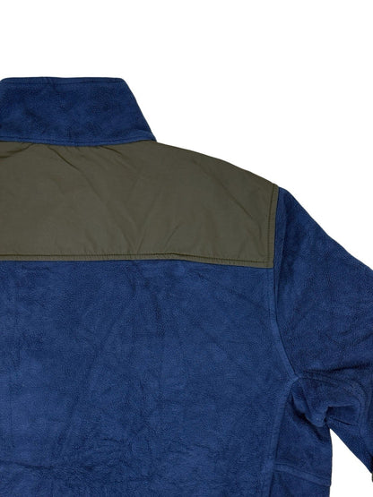 LL Bean Blue Polartec Fleece Zip Jacket Medium