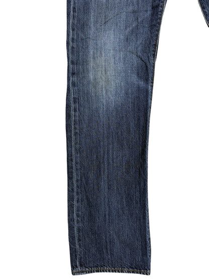 Levi's 501 Blue Straight Leg Denim Jeans 32W 32L