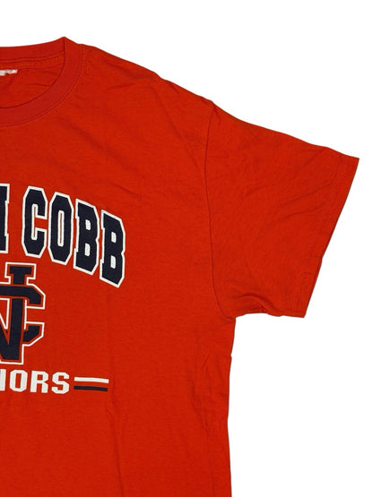 North Cobb Warriors Retro Orange American Sports Top Medium