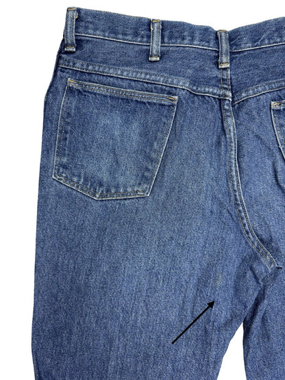 Rustler Wrangler Blue Denim Straight Leg Jeans 32W 30L
