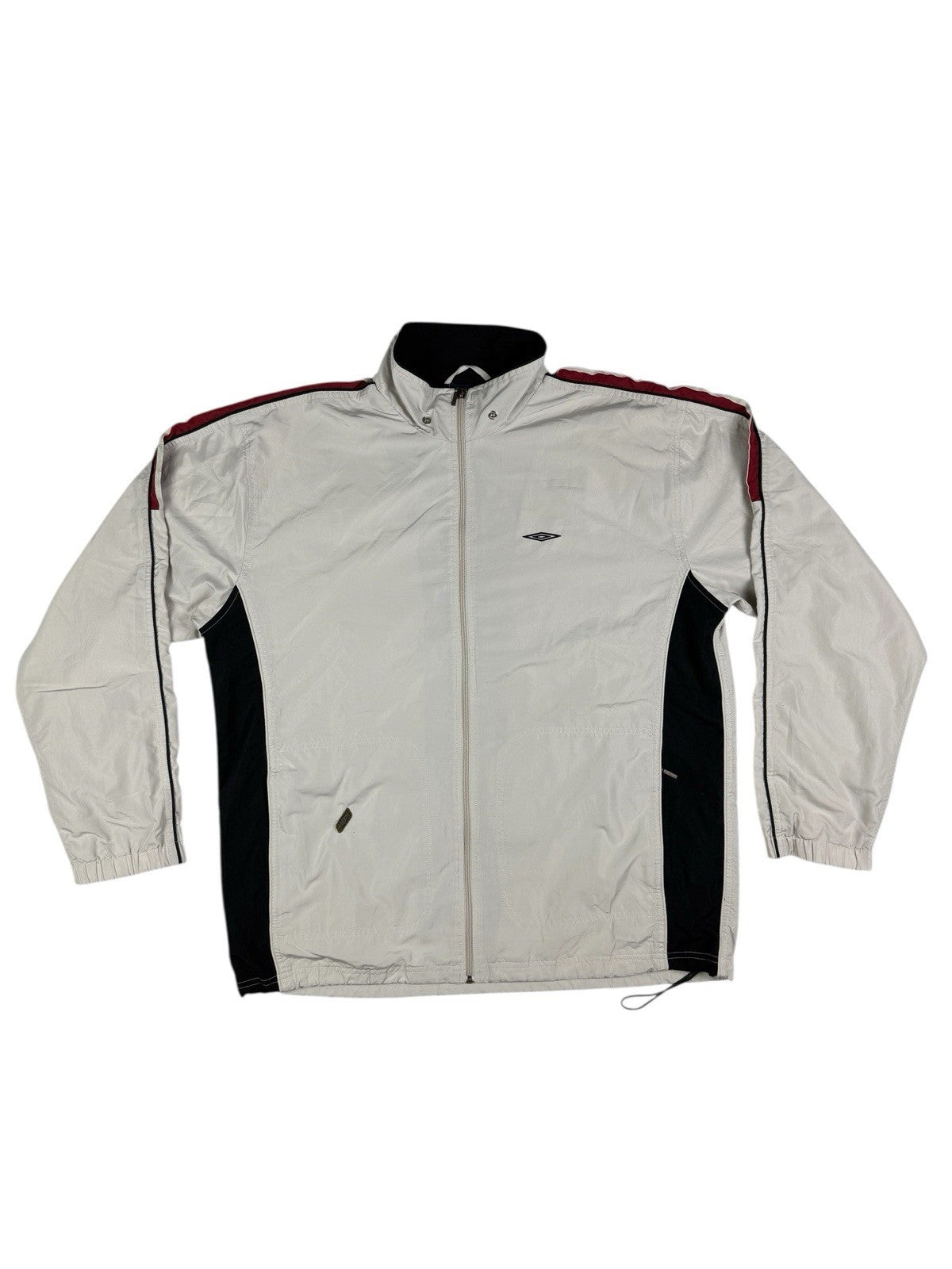 Umbro Retro Grey Y2K Lined Zip Track Jacket XL