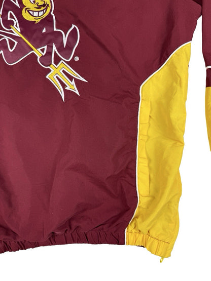 Arizona State University Maroon ASU Sun Devils Pullover Jumper Windbreaker Small