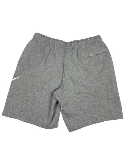 Nike Grey Big Tick Cotton Blend Lounge Jogger Sweat Shorts Large