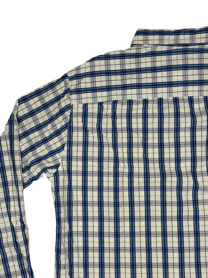 Timberland Blue Plaid Slim Fit Collared Shirt Medium