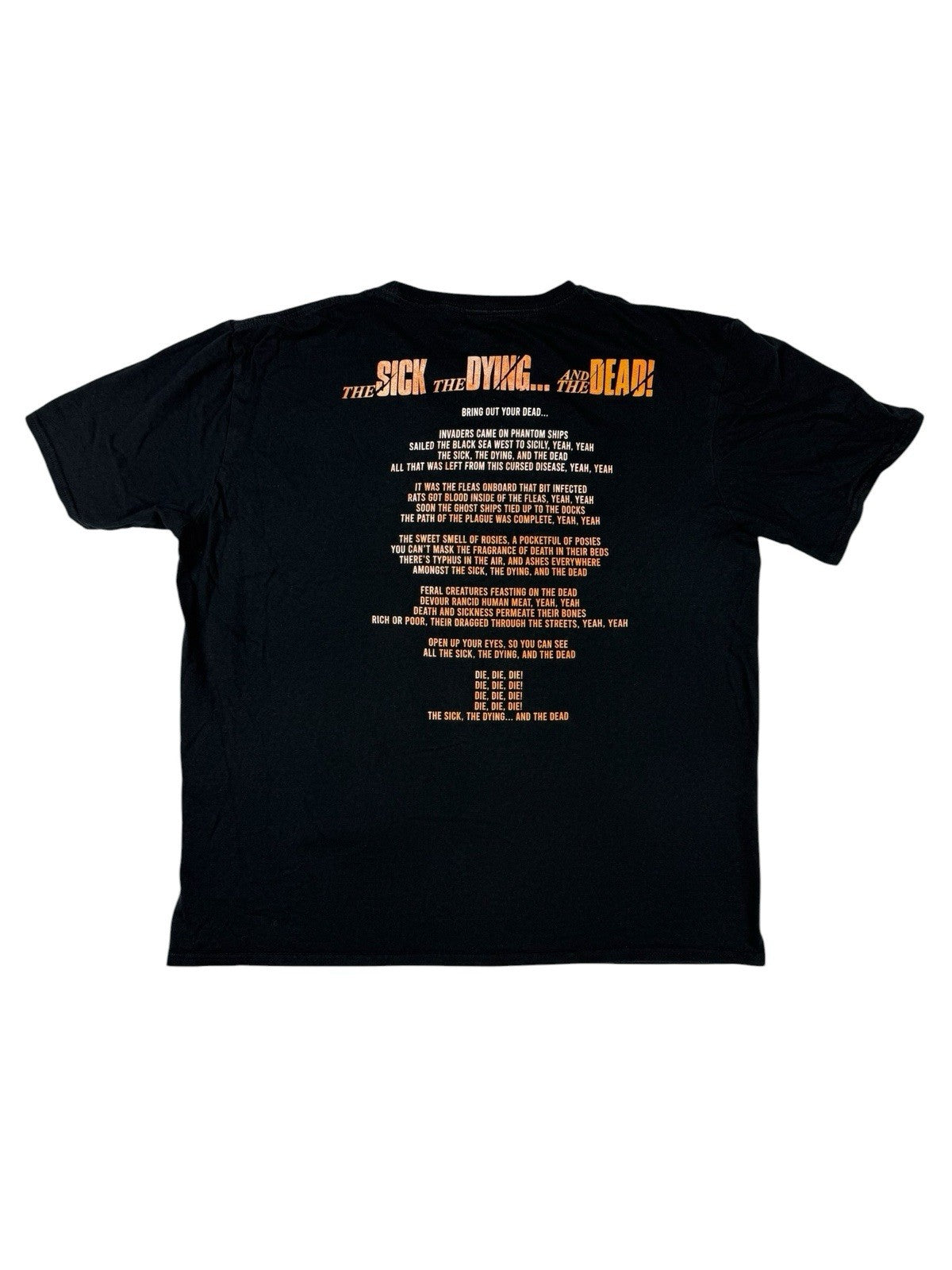 Megadeth Black Sick and Dying Lyrics Top Large