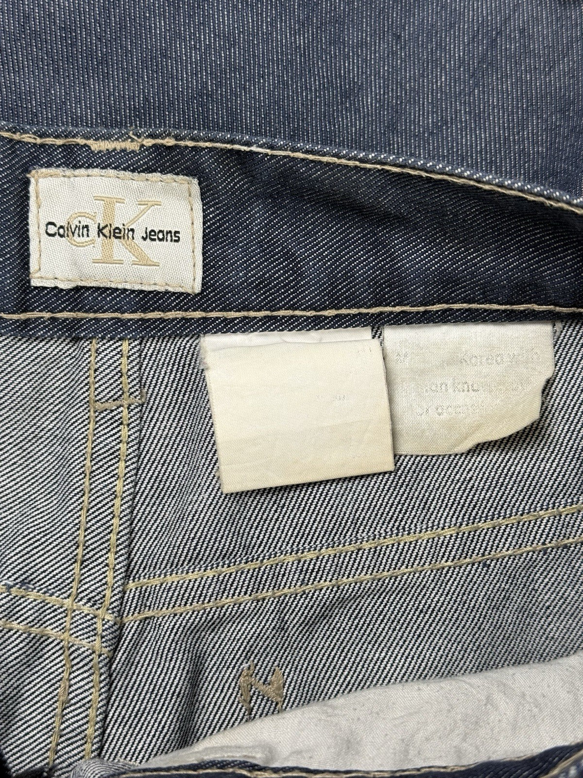 Calvin Klein Retro Blue Denim Jeans 28W 30L