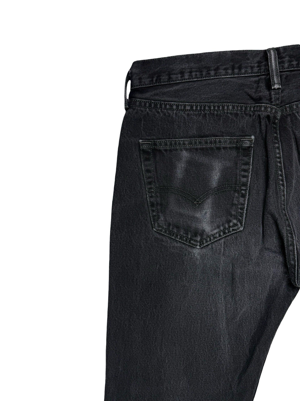 Levi's 501 Faded Black Straight Leg Denim Jeans 34W 26L