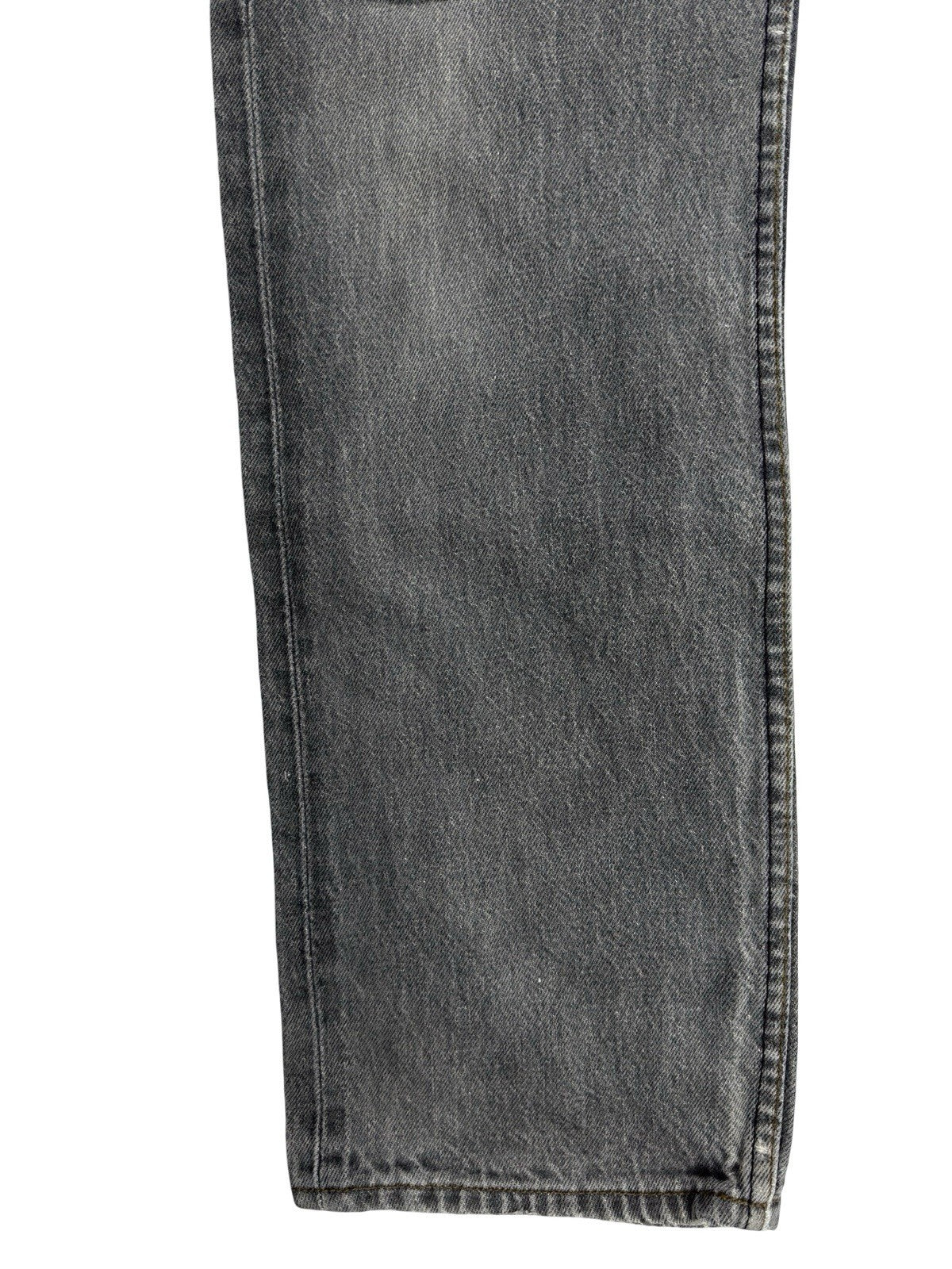 Levi's 501 Vintage Grey Straight Leg Button Fly Denim Jeans 32W 32L Made in UK