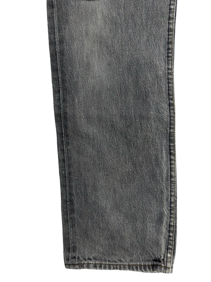 Levi's 501 Vintage Grey Straight Leg Button Fly Denim Jeans 32W 32L Made in UK