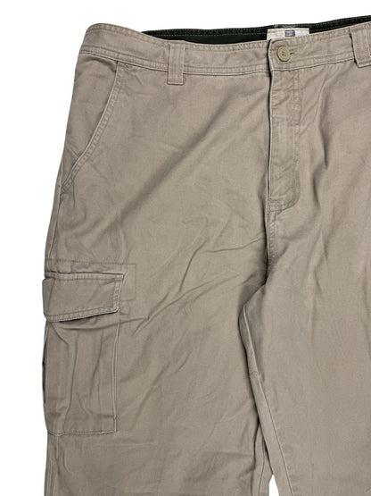 Faded Glory Beige Tapered Fit Cargo Trousers 38W 30L