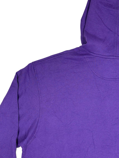 Champion Purple Spell Out Embroidered Hoodie XL