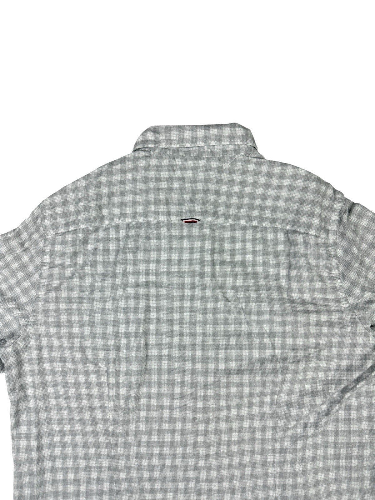 Tommy Hilfiger Grey  Plaid Check Button Up Shirt XL
