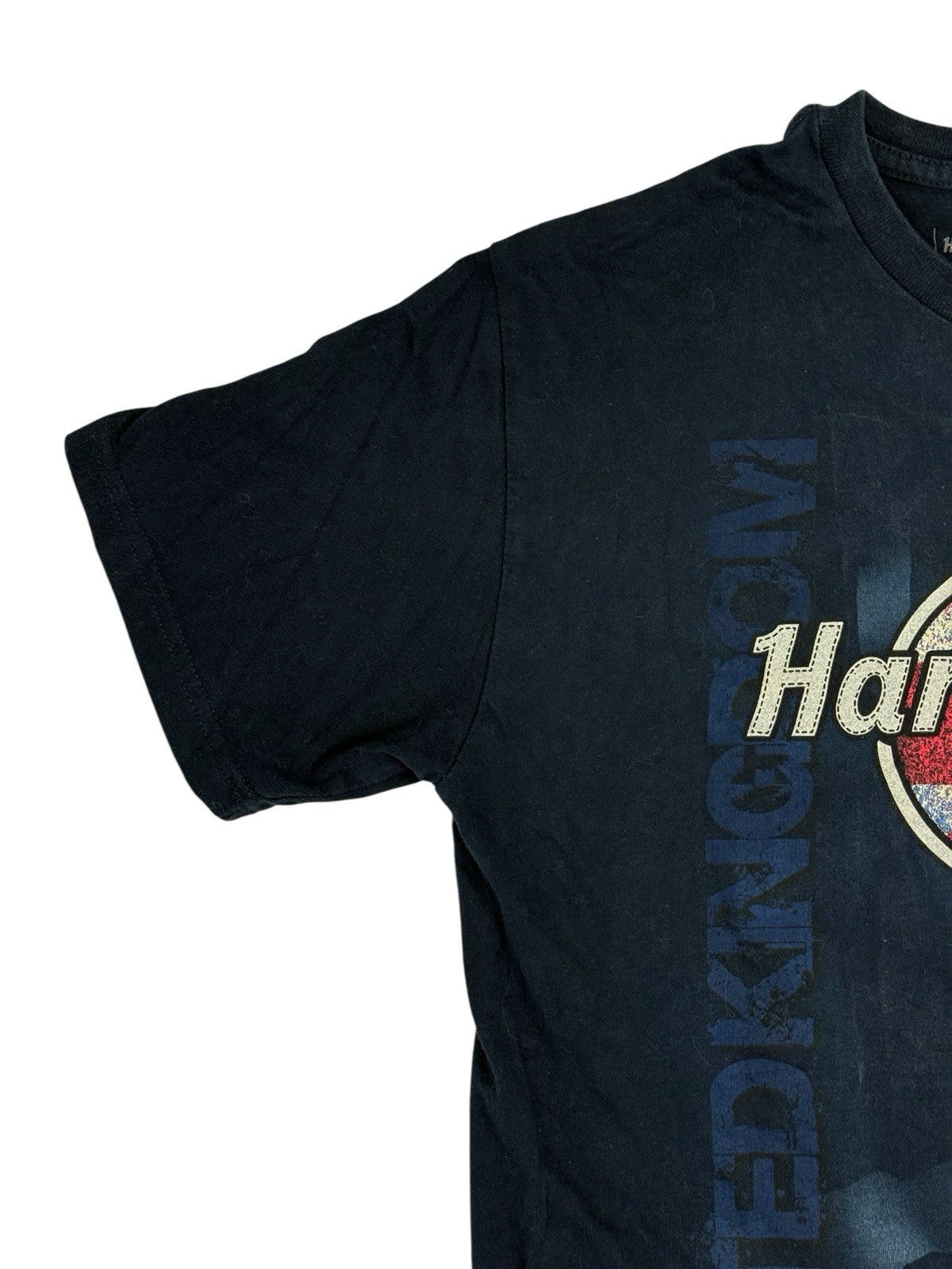Hard Rock Café Blue Cotton London UK Travel Top Medium