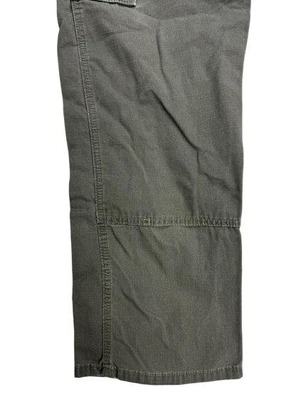 Wrangler Riggs Green Workwear Carpenter Denim Jeans 34W 30L