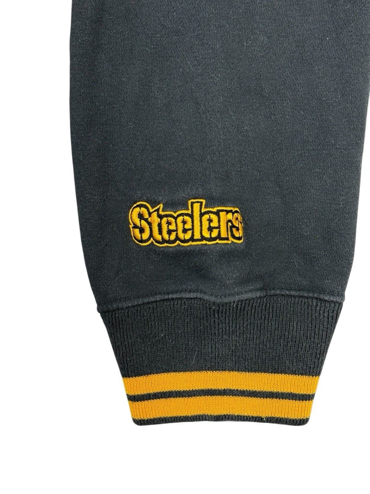 NFL Pittsburgh Steelers Retro Grey Zip Hoodie Jacket XL