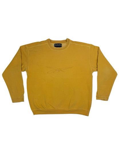 Reebok Vintage Yellow Embroidered Jumper XL
