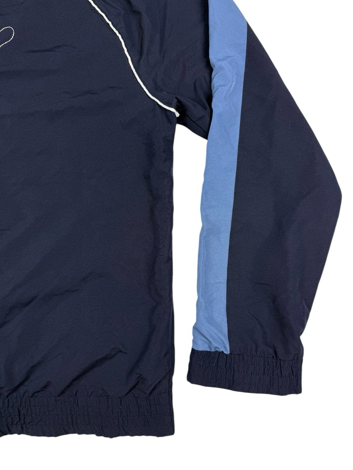 Puma Blue Retro Mesh Lined Y2K Zip Track Jacket Large