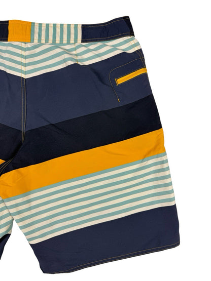 Patagonia Wavefarer Multi Colour Striped Swim Board Shorts Large 35W