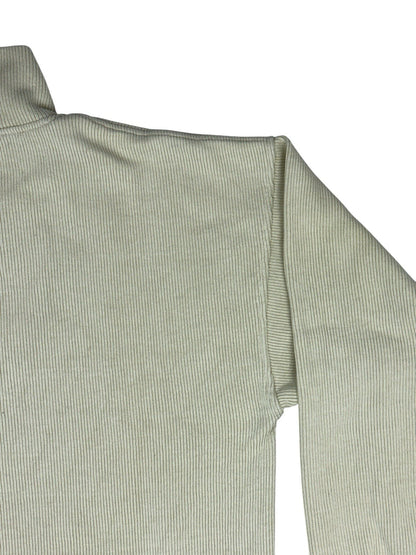 Reebok Retro Cream 1/4 Zip Knit Jumper Medium