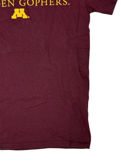 University of Minnesota Maroon Cotton Golden Gophers College Apparel Top Small