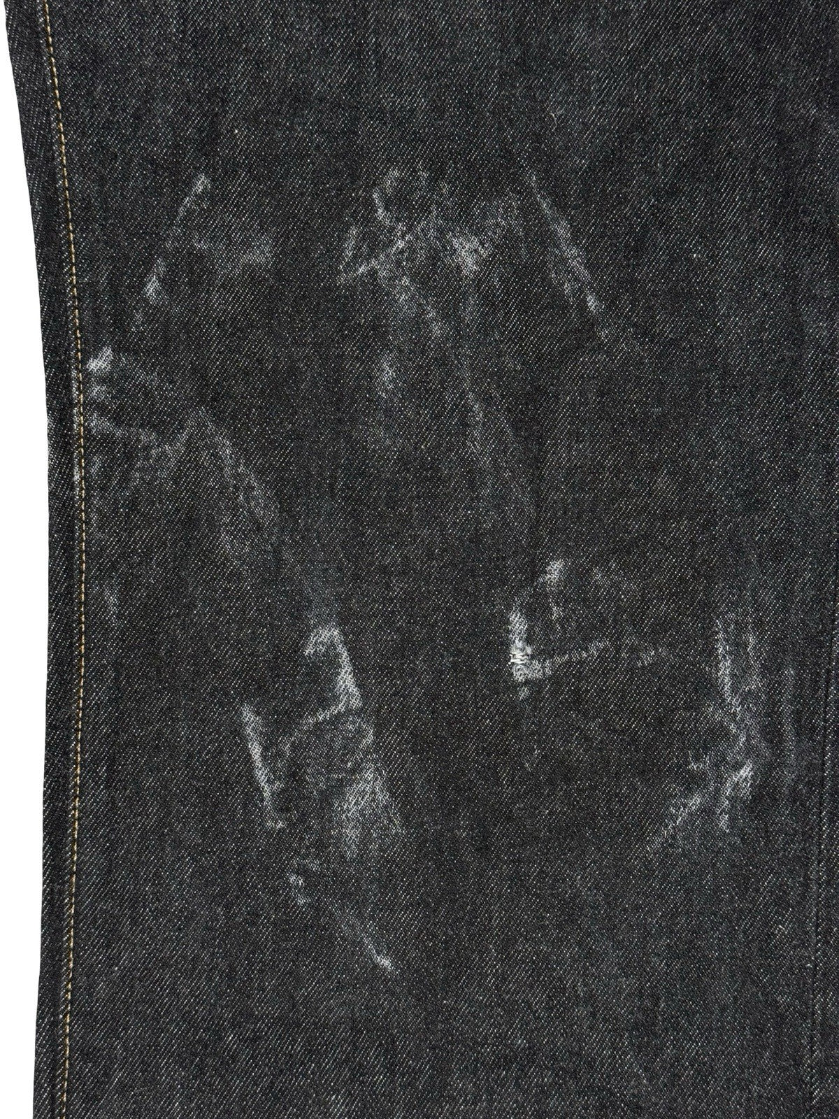 Levi's 501 Dark Blue Denim Grunge Jeans 36W 32L