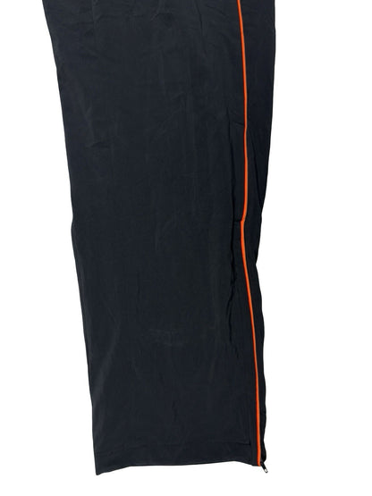 Lotto Black White Mesh Lined Adjustable Tracksuit Bottoms Medium