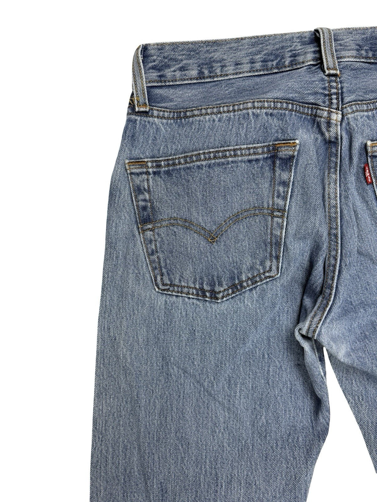 Levi's 501 Light Blue Straight Leg Denim Jeans 28W 30L