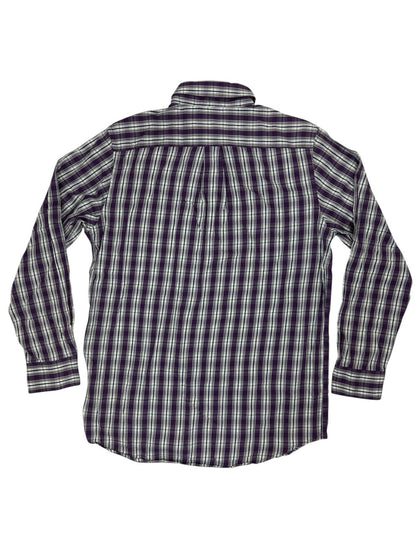 Chaps Purple Plaid Cotton Shirt Small
