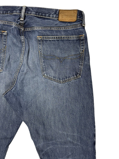 Polo Ralph Lauren Blue Hampton Relaxed Straight Denim Jeans 36W 32L
