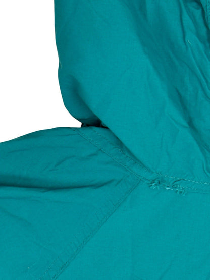 LL Bean Green Retro 1/2 Zip Poncho Medium