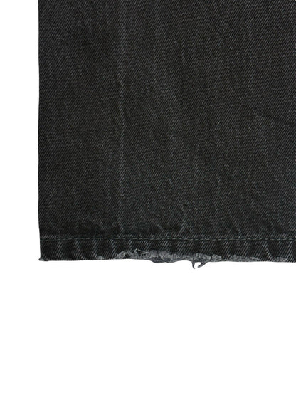 Levi's 501 Faded Black Straight Leg Denim Jeans 34W 26L