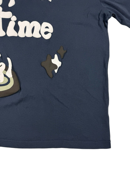 Broken Planet Blue Trapped In Time Graphic Top Medium