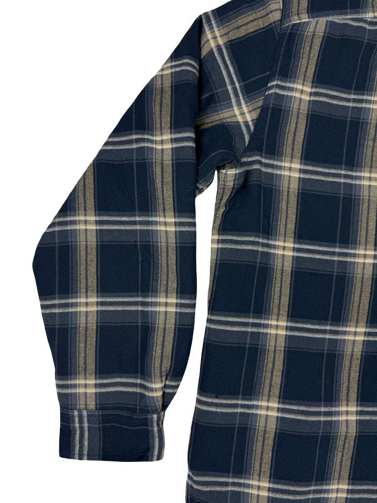 Wrangler Blue Plaid Fleece Lined Shirt Jacket Medium