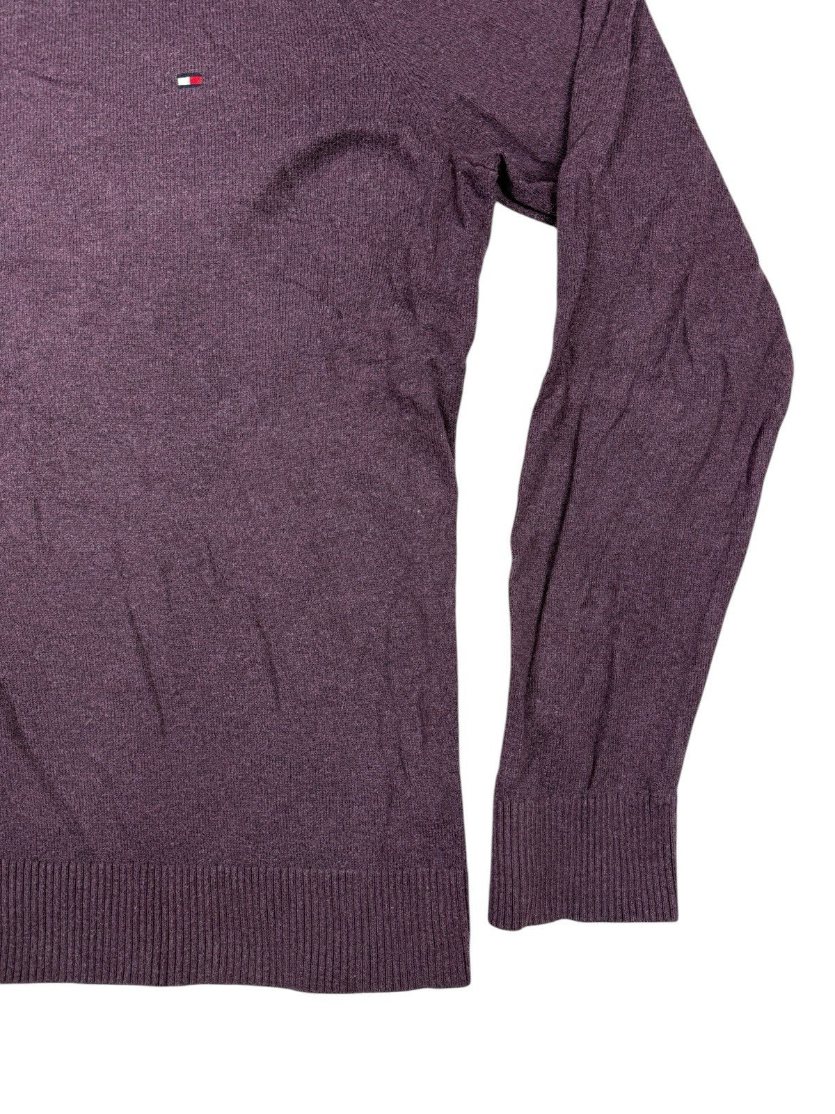 Tommy Hilfiger Purple Prima Cotton Cashmere Jumper Sweater XL