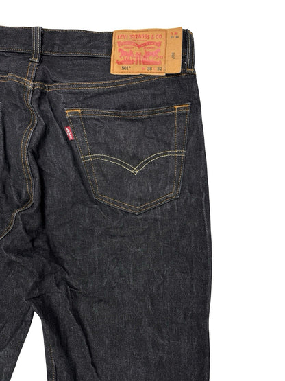 Levi's 501 Dark Blue Denim Jeans 36W 32L
