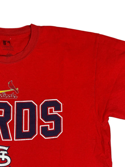 MLB Red St Louis Cardinals Retro Printed Cotton Top Large