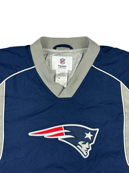 NFL New England Patriots Retro Blue Lined Jumper American Football Medium