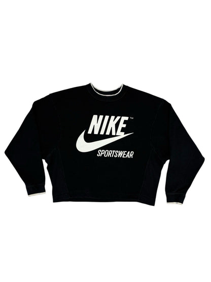 Nike Archive Black Printed Retro Jumper XS
