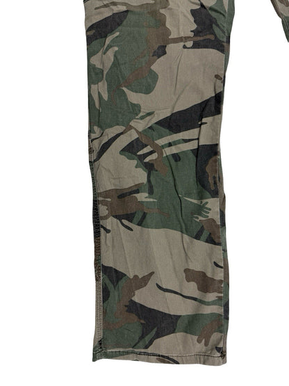 Wrangler Green Camo Cargo Trousers Relaxed Fit 32W 32L