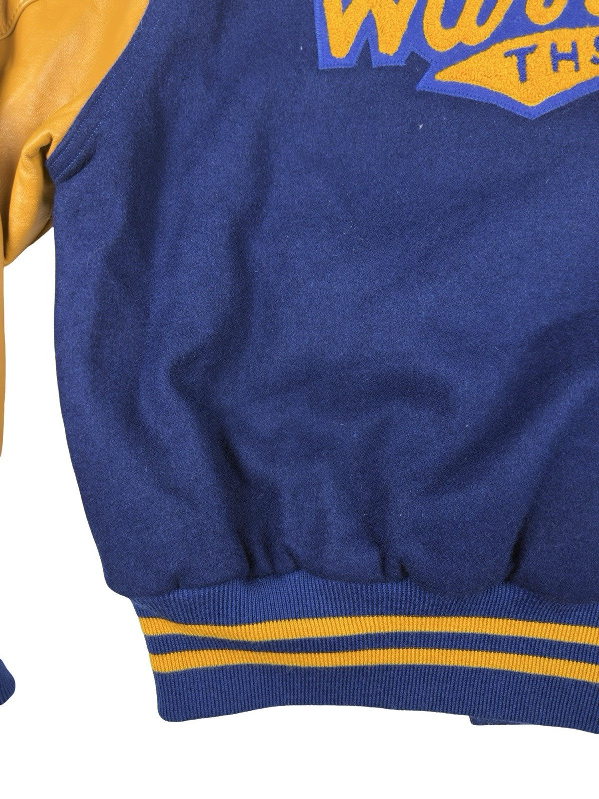 Vtg Grand Sporting Goods Blue USA High School Football Letterman Jacket Large