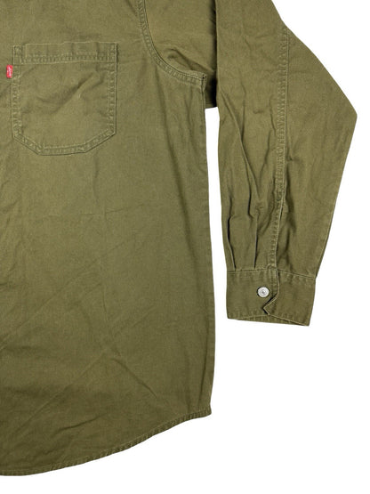 Levi's Y2K Green Button Western Denim Shirt Large